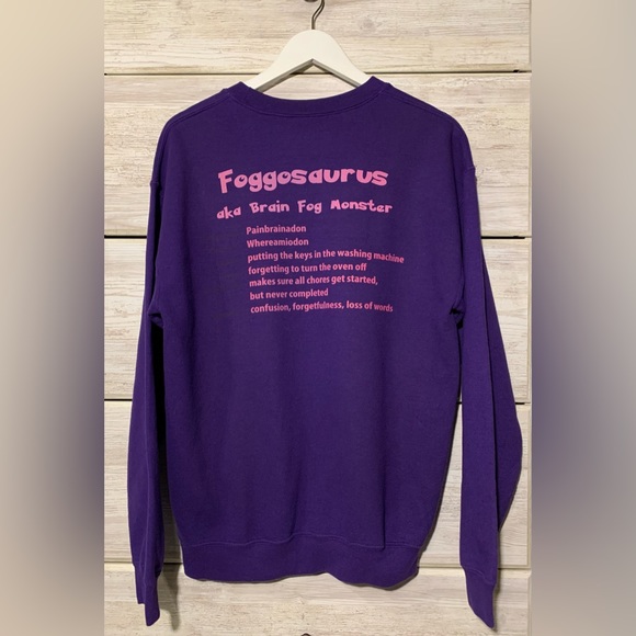 Brain Fog “Foggosaurus aka Brain Fog Monster” Hoodie - Picture 2 of 4